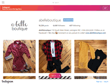 Tablet Screenshot of abelleboutique.com